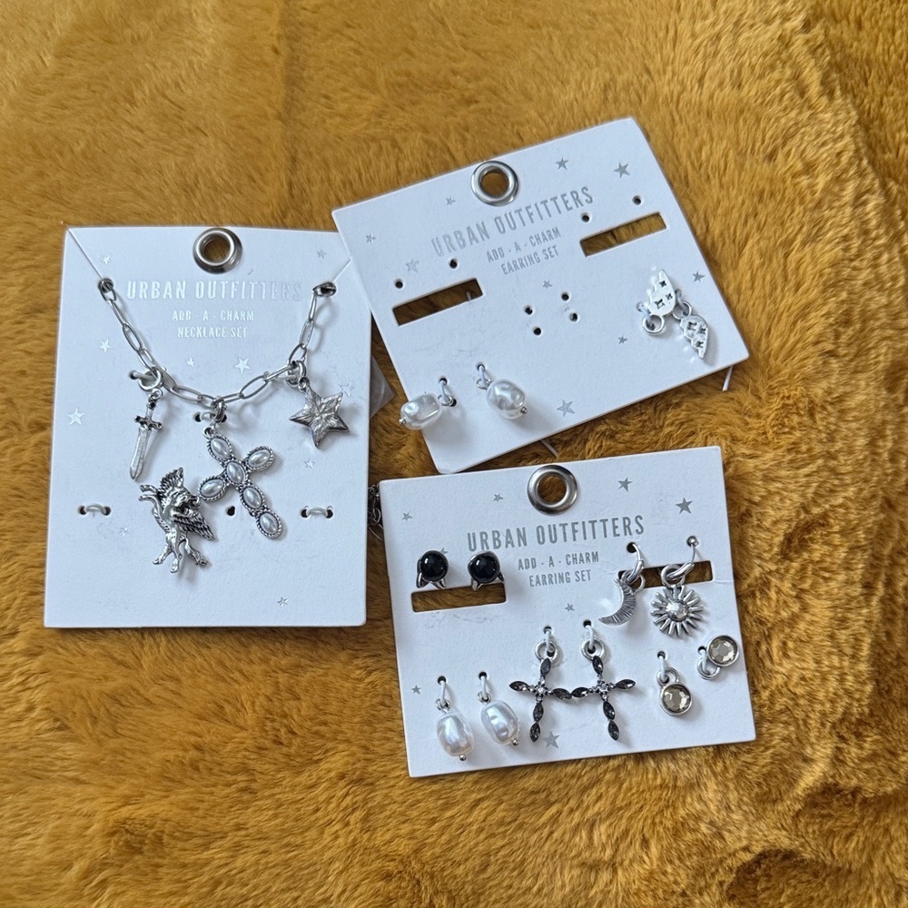 Bundle - Urban Outfitters Silver Charm Jewelry Set
